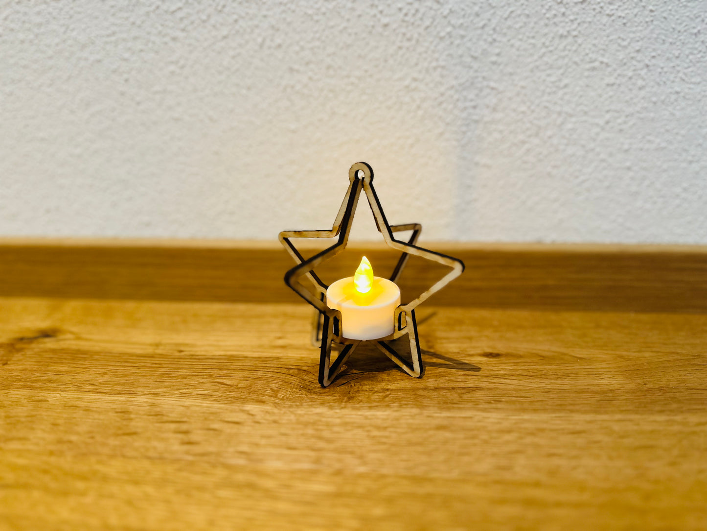 Kerzenhalter Stern 3 D