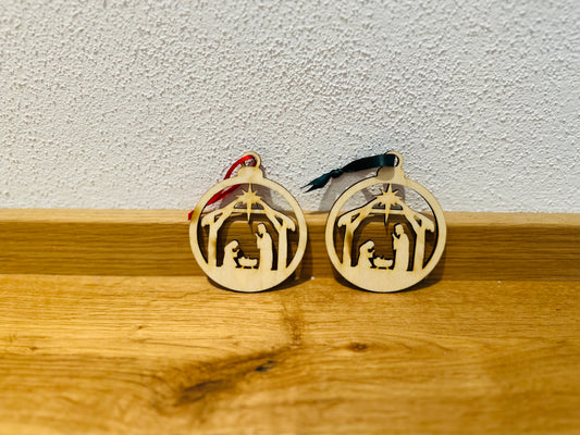 Geschenkanhänger Krippe