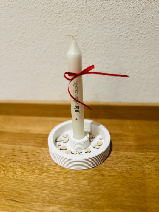 Stabkerzenhalter rund Streifen