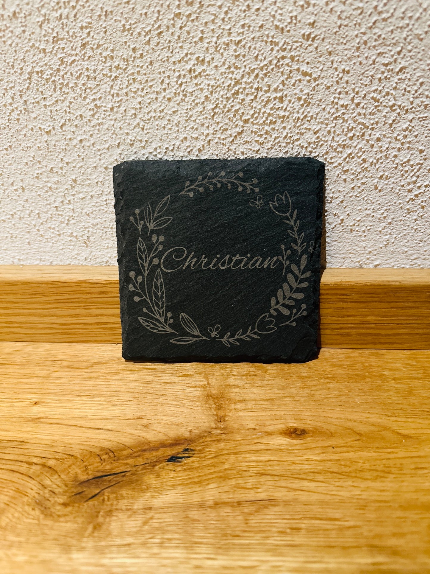 Schieferuntersetzer quadratisch