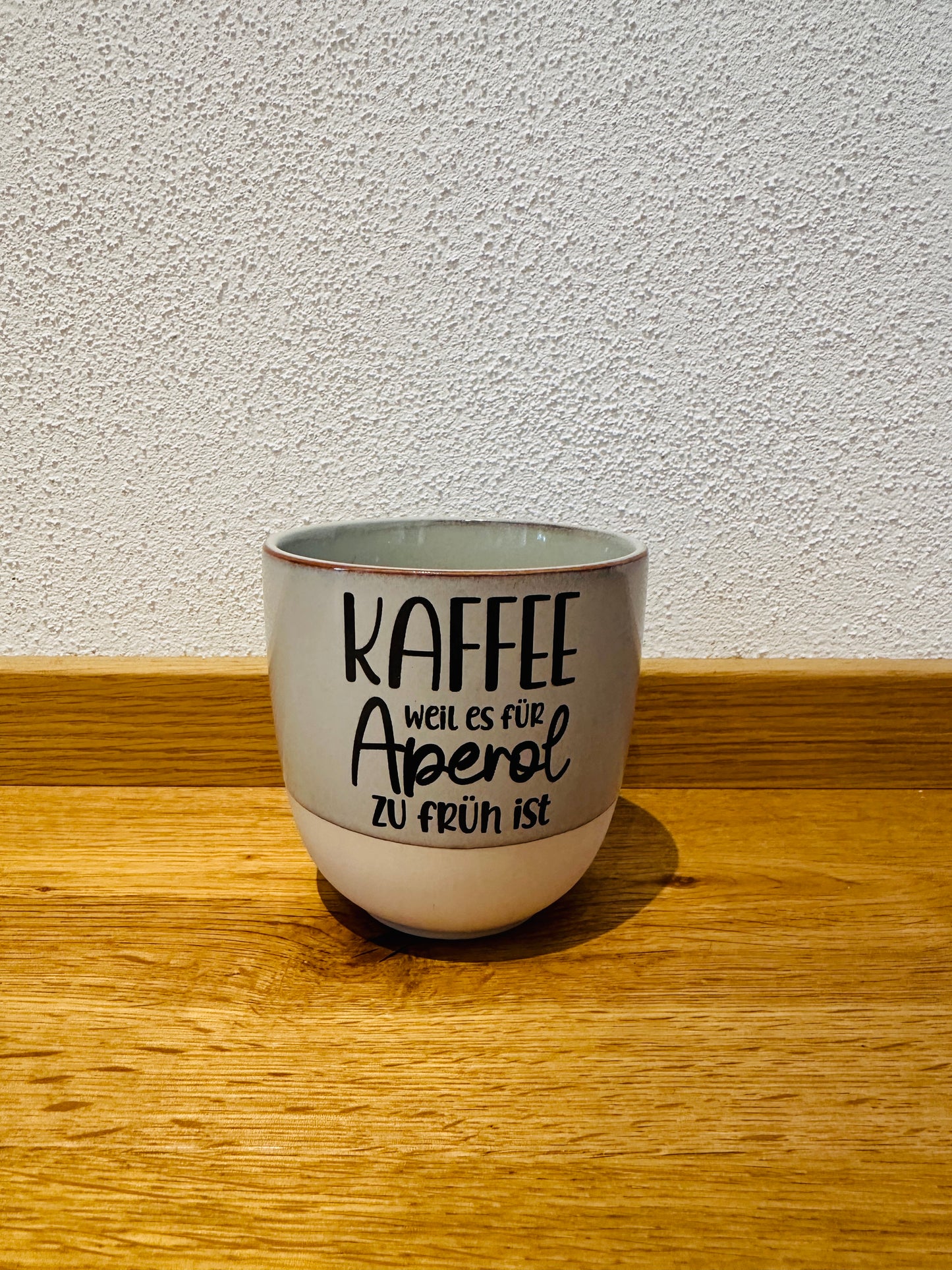 Tasse „weil es für Aperol zu früh ist“