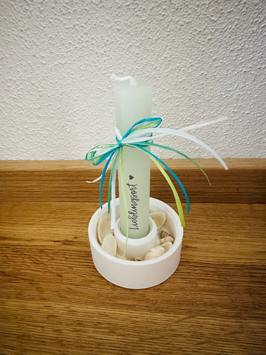 Stabkerzenhalter Ablage rund klein